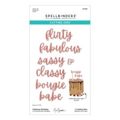 Fabulous Birthday Etched Dies From The Bougie Birthday Collection By Nina Boettcher -Woodland Scenics Shop S5 681 Bougie Birthday Celebration Nina Boettcher Fabulous Birthday Pac