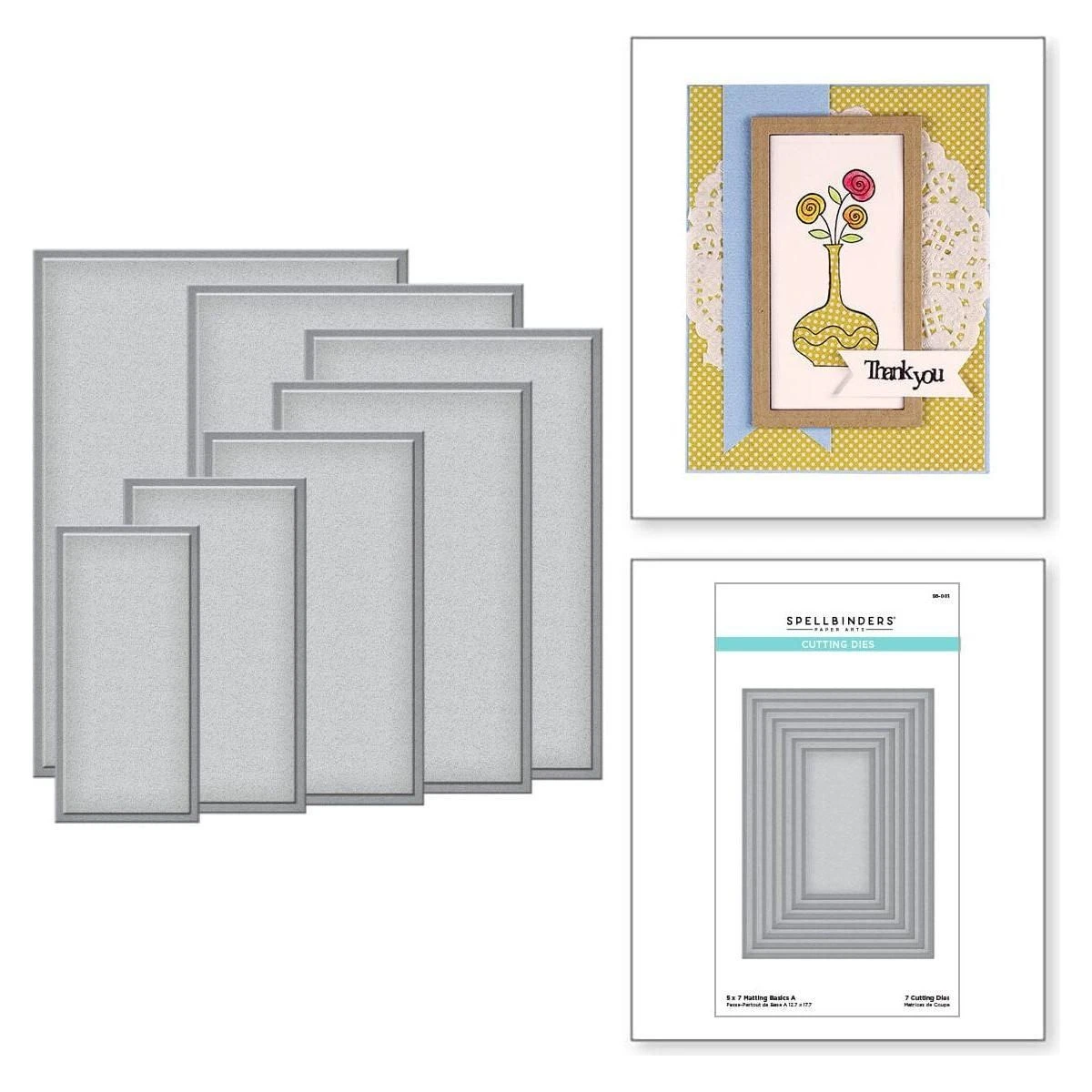 5 X 7 Matting Basics A Card Creator Etched Dies 1 5 X 7 Matting Basics A Card Creator Etched Dies