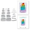 Topsy Turvy Cake Etched Dies From The Birthday Celebrations Collection
