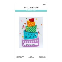 Topsy Turvy Cake Etched Dies From The Birthday Celebrations Collection -Woodland Scenics Shop S6 195 Spellbinders Birthday Topsy Turvy Cake Pac 67463