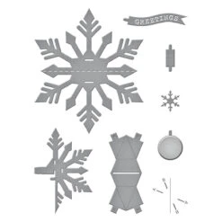 Pop-Up Snowflake Etched Dies From The Bibi's Snowflakes Collection By Bibi Cameron -Woodland Scenics Shop S6 212 Bibi s Snowflakes Bibi Cameron Pop Up Snowflake Color
