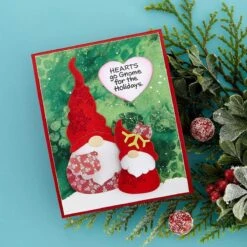 Gnome Hugs Etched Dies From The Holiday Hugs Collection By Stampendous -Woodland Scenics Shop S6 213 9