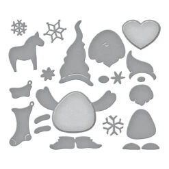 Gnome Hugs Etched Dies From The Holiday Hugs Collection By Stampendous -Woodland Scenics Shop S6 213 Stampendous Holiday Hugs Gnome Hugs Color