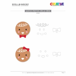 Santa’s Festive Circle Crew Etched Dies From The Merry Mug & Circle Delights Collection By Nichol Spohr -Woodland Scenics Shop S6 223 SANTA SFESTIVECIRCLECREWpg3