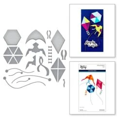 Fly A Kite Etched Dies From The Sky's The Limit Collection By Simon Hurley