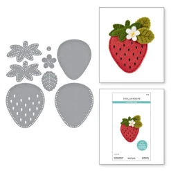Felt Berry Blossom Etched Dies From The Summer Felt Stitch & Create Collection By Nichol Spohr