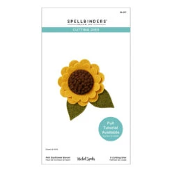 Felt Sunflower Bloom Etched Dies From The Summer Felt Stitch & Create Collection By Nichol Spohr -Woodland Scenics Shop S6 257 Summer Felt Stitch Create Nichol Spohr Felt Sunflower Bloom Pac