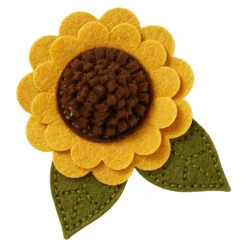 Felt Sunflower Bloom Etched Dies From The Summer Felt Stitch & Create Collection By Nichol Spohr -Woodland Scenics Shop S6 257 Summer Felt Stitch Create Nichol Spohr Felt Sunflower Bloom Project 1