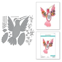 Hummingbird Card Creator Etched Dies From The Bibi's Hummingbirds Collection