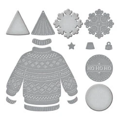 Stitched Christmas Sweater Etched Dies From The Stitched For Christmas Collection 27 Stitched Christmas Sweater Etched Dies From The Stitched For Christmas Collection -Woodland Scenics Shop S7 237 Stitched for Christmas Stitched Christmas Sweater Color