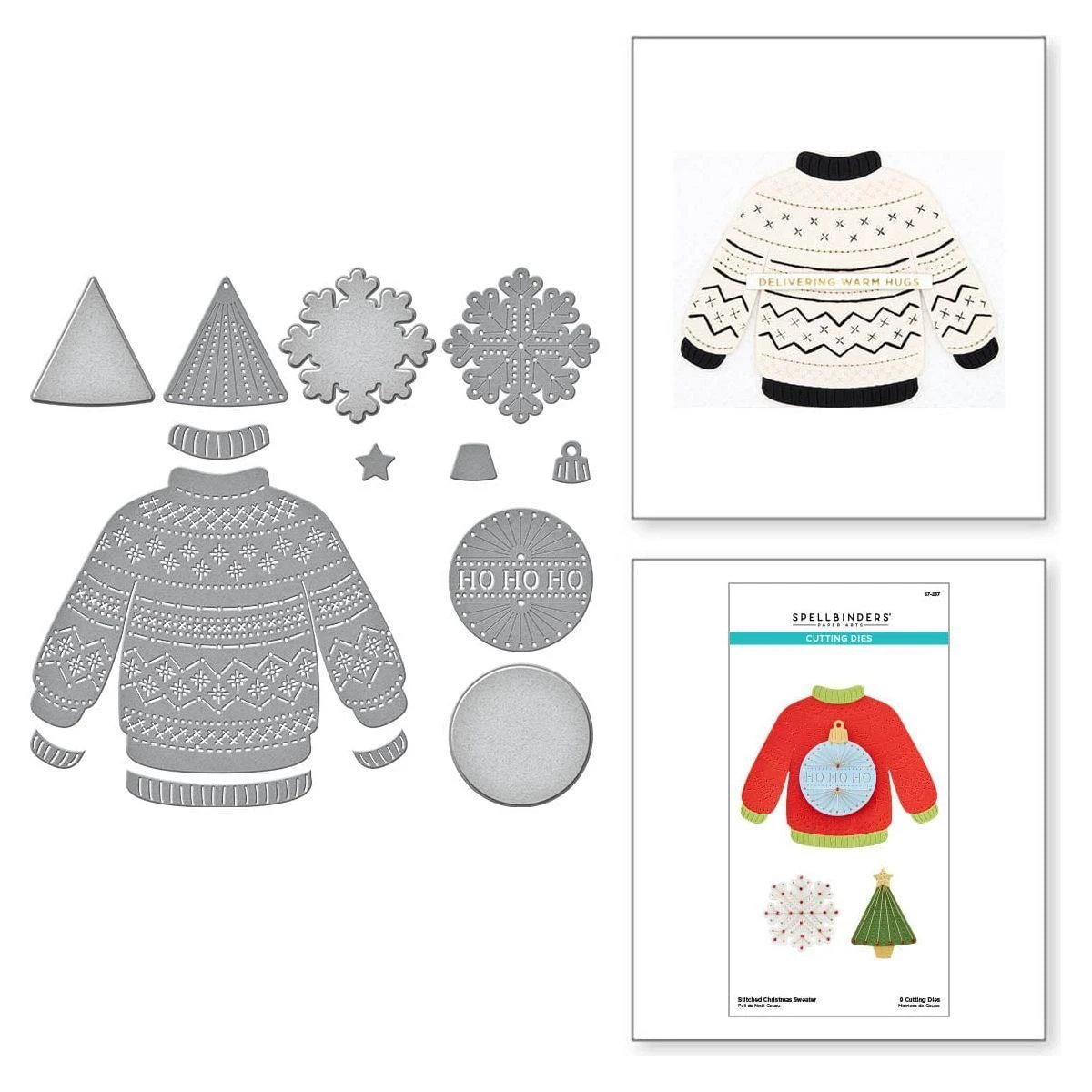 Stitched Christmas Sweater Etched Dies From The Stitched For Christmas Collection 1 Stitched Christmas Sweater Etched Dies From The Stitched For Christmas Collection