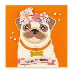 Big Pug Etched Dies From The Bibi's Cats And Pugs Collection By Bibi Cameron -Woodland Scenics Shop S7 248 Cats and Pugs Bibi Cameron Big Pug Project