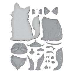 Big Cat Etched Dies From The Bibi's Cats And Pugs Collection By Bibi Cameron -Woodland Scenics Shop S7 250 Cats and Pugs Bibi Cameron Big Cat Color