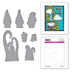No Place Like Gnome Stamp And Die Bundle By Dyan Reaveley -Woodland Scenics Shop S7 251 Dyan Reaveley Coordinating Dies No Place Like Gnome Combo