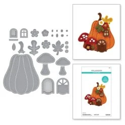 Felt Pumpkin Lane House Etched Dies From The Felt Stitch & Create Collection By Nichol Spohr