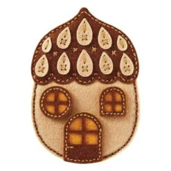 Felt Autumn Acorn House Etched Dies From The Felt Stitch & Create Collection By Nichol Spohr -Woodland Scenics Shop S7 263 Felt Stitch and Create Nichol Spohr Felt Autumn Acorn House Project 1