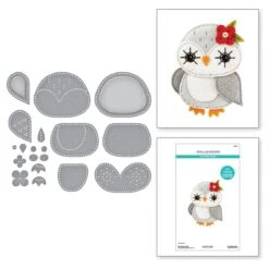 Felt Snowy Owl Etched Dies From The Felt Stitch & Create Collection By Nichol Spohr