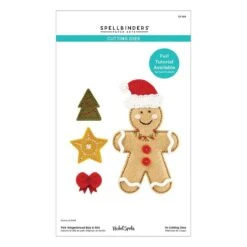 Felt Gingerbread Boy & Girl Etched Dies From The Felt Stitch & Create Collection By Nichol Spohr -Woodland Scenics Shop S7 265 Felt Stitch and Create Nichol Spohr Felt Gingerbread Boy Girl Pac