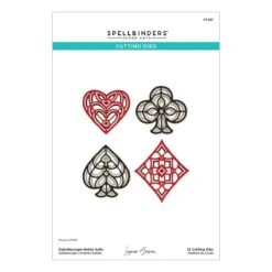 Kaleidoscope Noble Suits Etched Dies From The Jack Of All Trades Collection By Jaycee Gaspar -Woodland Scenics Shop S7 267 Jack of All Trades Jaycee Gaspar Kaleldoscope Noble Sults Project