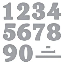 Bold Numbers Etched Dies From The Color Mix Celebrations Collection -Woodland Scenics Shop S7 269 Color Mix Celebrations Bold Numbers Color