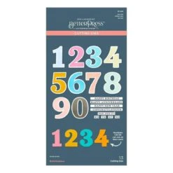 Bold Numbers Etched Dies From The Color Mix Celebrations Collection -Woodland Scenics Shop S7 269 Color Mix Celebrations Bold Numbers Pac