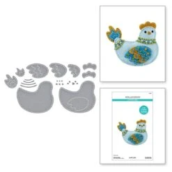 Felt Cozy Cluck Etched Dies From The Spring Felt Stitch & Create Collection By Nichol Spohr