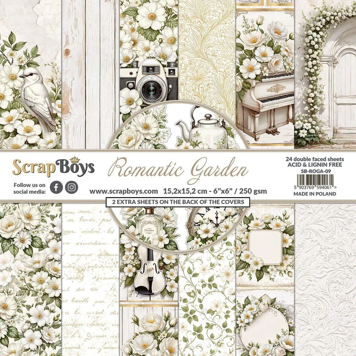 ScrapBoys - Romantic Garden 6x6 1 ScrapBoys - Romantic Garden 6x6