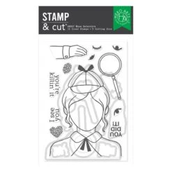 Hero Arts Miss Detective Stamp & Cut Set From The Case Closed Collection -Woodland Scenics Shop SB507 pkg