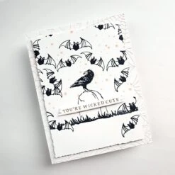 Halloween Icons Press Plate & Die Set From The Betterpress Halloween Collection -Woodland Scenics Shop SBBPHalloweenRaven202309061