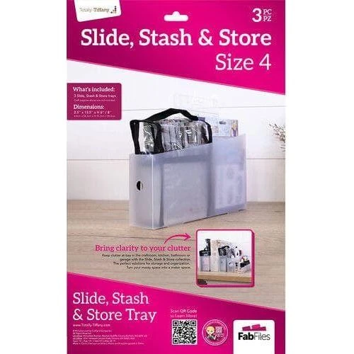 Totally Tiffany - Slide, Stash & Store 4 - 3 Pack (2.5" W X 13.5" D X 8" H) 4 Totally Tiffany - Slide, Stash & Store 4 - 3 Pack (2.5" W X 13.5" D X 8" H) - Image 4