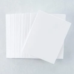 A2 White Card Bases - Top Fold - 25 Pack