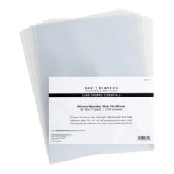 Glimmer Specialty Clear Film Sheets 8 1/2" X 11" - 10 Pack