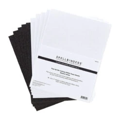 Pop-Up Die Cutting Glitter Foam Sheets - Black & White