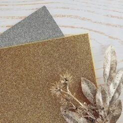 Pop-Up Die Cutting Glitter Foam Sheets - Gold & Silver -Woodland Scenics Shop SCS 173 Pop Up Die Cutting Glitter Foam Sheets Gold SilverLifestyleimage