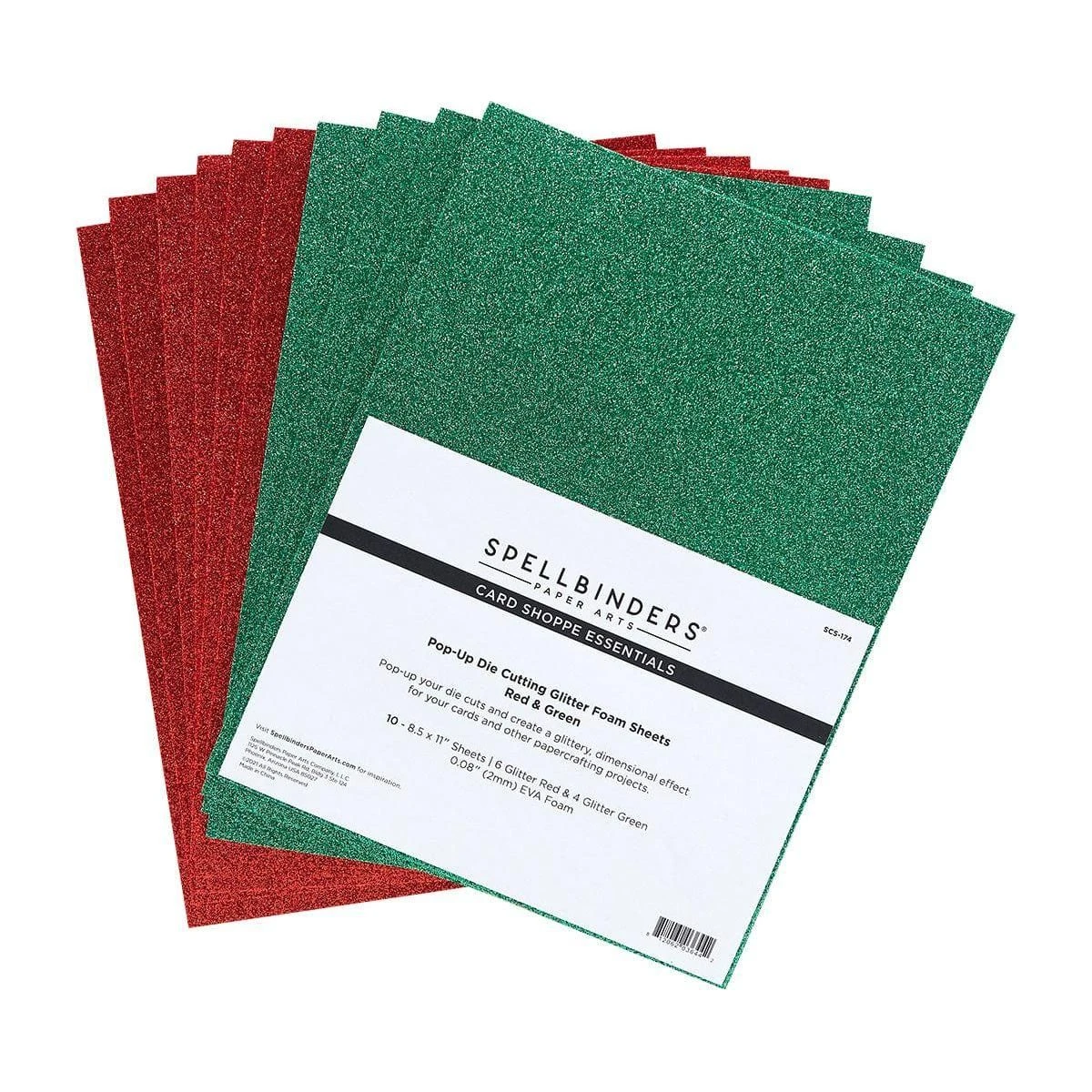 Pop-Up Die Cutting Glitter Foam Sheets - Red & Green 1 Pop-Up Die Cutting Glitter Foam Sheets - Red & Green