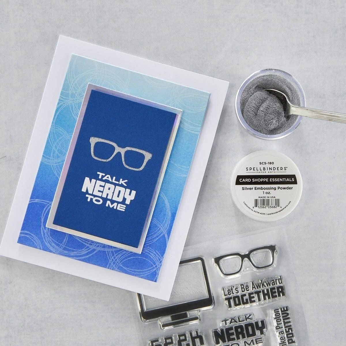Spellbinders Silver Embossing Powder 2 Spellbinders Silver Embossing Powder - Image 2