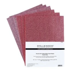 Pop-Up Die Cutting Glitter Foam Sheets- Peony Pinks