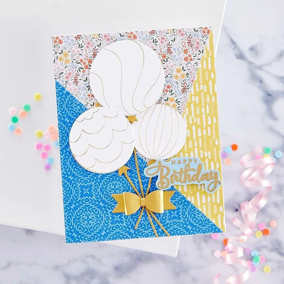 Color Block Balloons Etched Dies From The Birthday Celebrations Collection 8 Color Block Balloons Etched Dies From The Birthday Celebrations Collection - Image 8