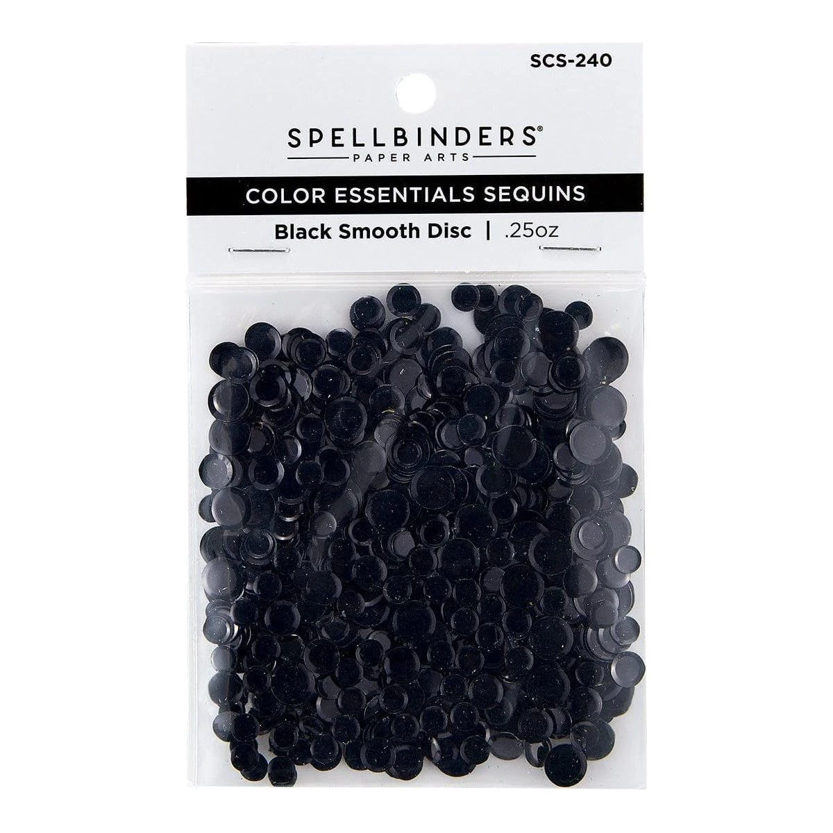 Black Smooth Discs Color Essentials Sequins 2 Black Smooth Discs Color Essentials Sequins - Image 2