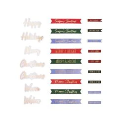 Winter Wonderland Printed Die Cut Sentiments From Winter Wonderland Collection -Woodland Scenics Shop SCS 245 Winter Wonderland Sentiments Die Cuts Product 1