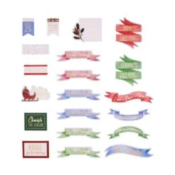 Winter Wonderland Printed Die Cut Sentiments From Winter Wonderland Collection -Woodland Scenics Shop SCS 245 Winter Wonderland Sentiments Die Cuts Product 3