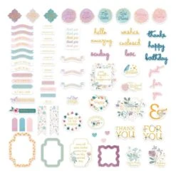 Floral Friendship Printed Die Cut Sentiments From The Floral Friendship Collection