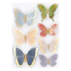 Dimensional Autumn Butterfly Stickers From The Serenade Of Autumn Collection