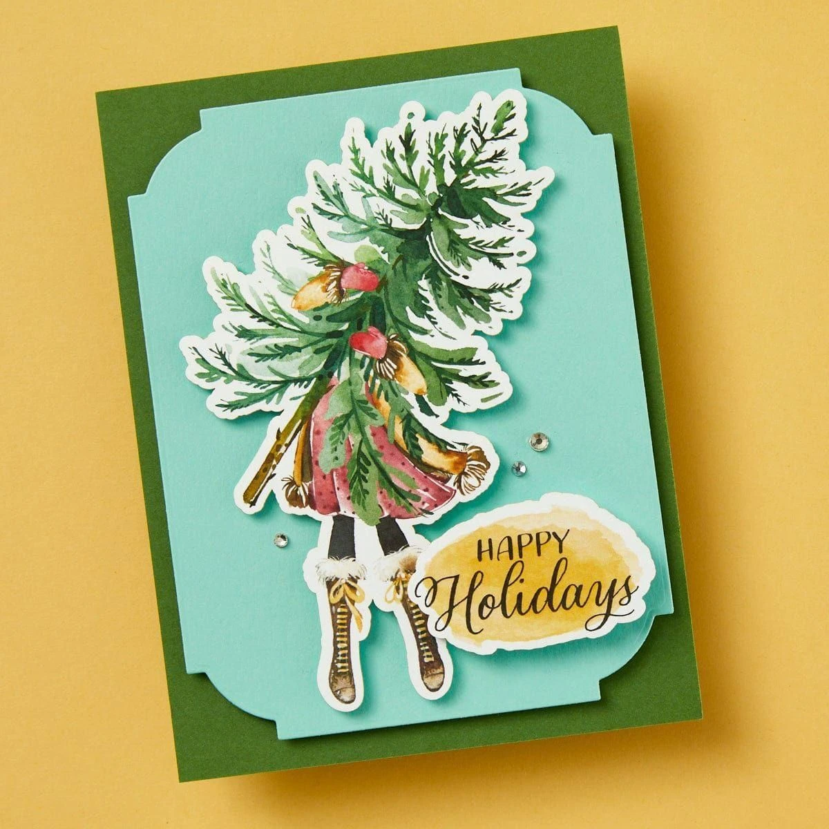 Dancin' Watercolor Holidays Printed Die Cuts From The Dancin' Watercolor Collection 2 Dancin' Watercolor Holidays Printed Die Cuts From The Dancin' Watercolor Collection - Image 2