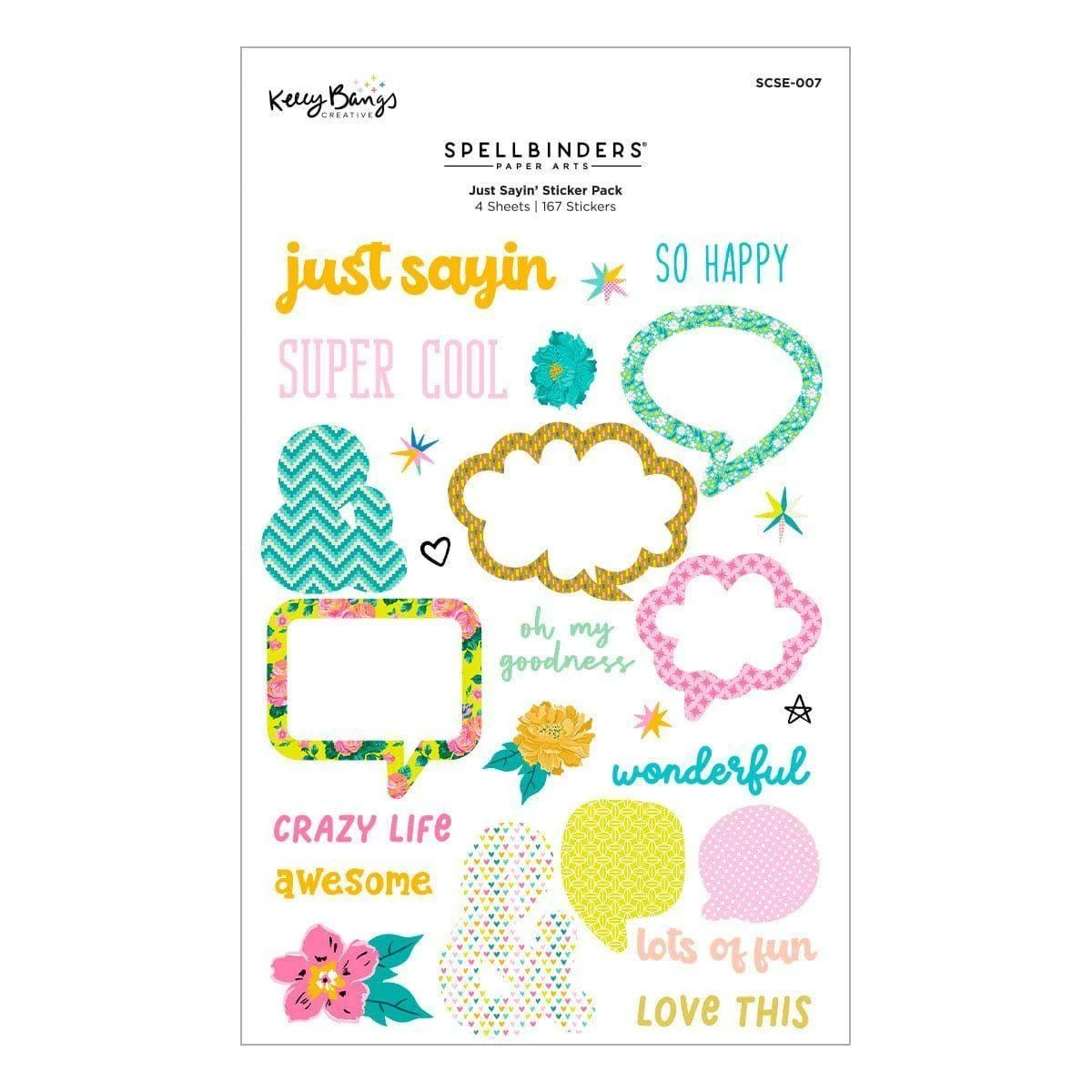 Just Sayin' Sticker Pack From The Just Sayin' Collection By Kelly Bangs 1 Just Sayin' Sticker Pack From The Just Sayin' Collection By Kelly Bangs