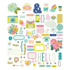 Just Sayin' Chipboard Die Cuts From The Just Sayin' Collection By Kelly Bangs -Woodland Scenics Shop SCSE 012 Just Sayin Kelly Bangs Just Sayin Chipboard Adhesive Die Cuts Product cf62d3b0 a9ad 4577 88c4 5e638f62031b