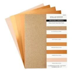 Rose Gold Assortment Treasured Cardstock8 1/2" X 11 -15 Pack