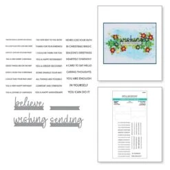 Snowflake Wishes Clear Stamp & Die Set From The Bibi's Snowflakes Collection By Bibi Cameron