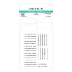 Snowflake Wishes Clear Stamp & Die Set From The Bibi's Snowflakes Collection By Bibi Cameron -Woodland Scenics Shop SDS 185 Bibi s Snowflakes Bibi Cameron Snowflake WIshes Pac