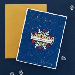 Snowflake Wishes Clear Stamp & Die Set From The Bibi's Snowflakes Collection By Bibi Cameron -Woodland Scenics Shop SDS 185 S5 594 SDS 185